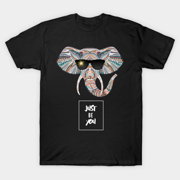 Just Be You! - Elephant T-Shirt by Barts Arts